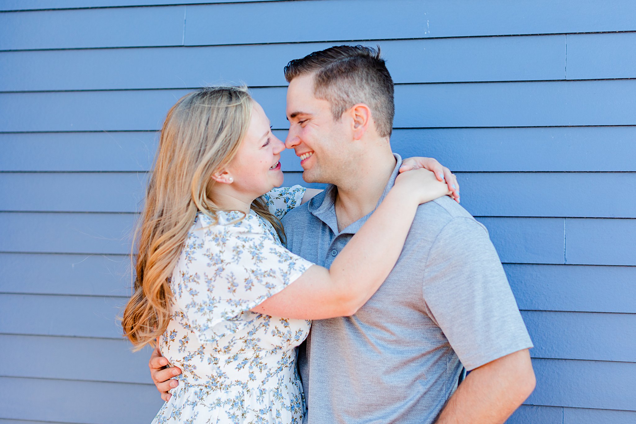 Newport RI Cliff Engagement